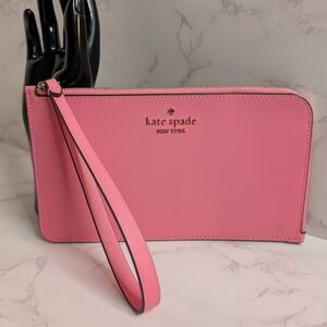 kate spade Pink Zip Wristlet Clutch
